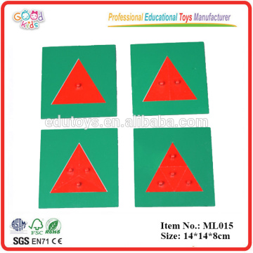 Montessori Materials Educational Toys - Triangles métalliques